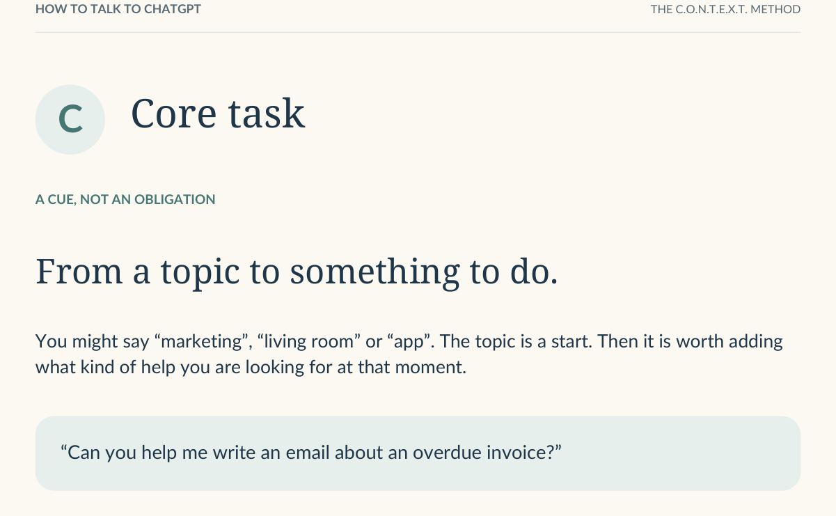 Method excerpt
