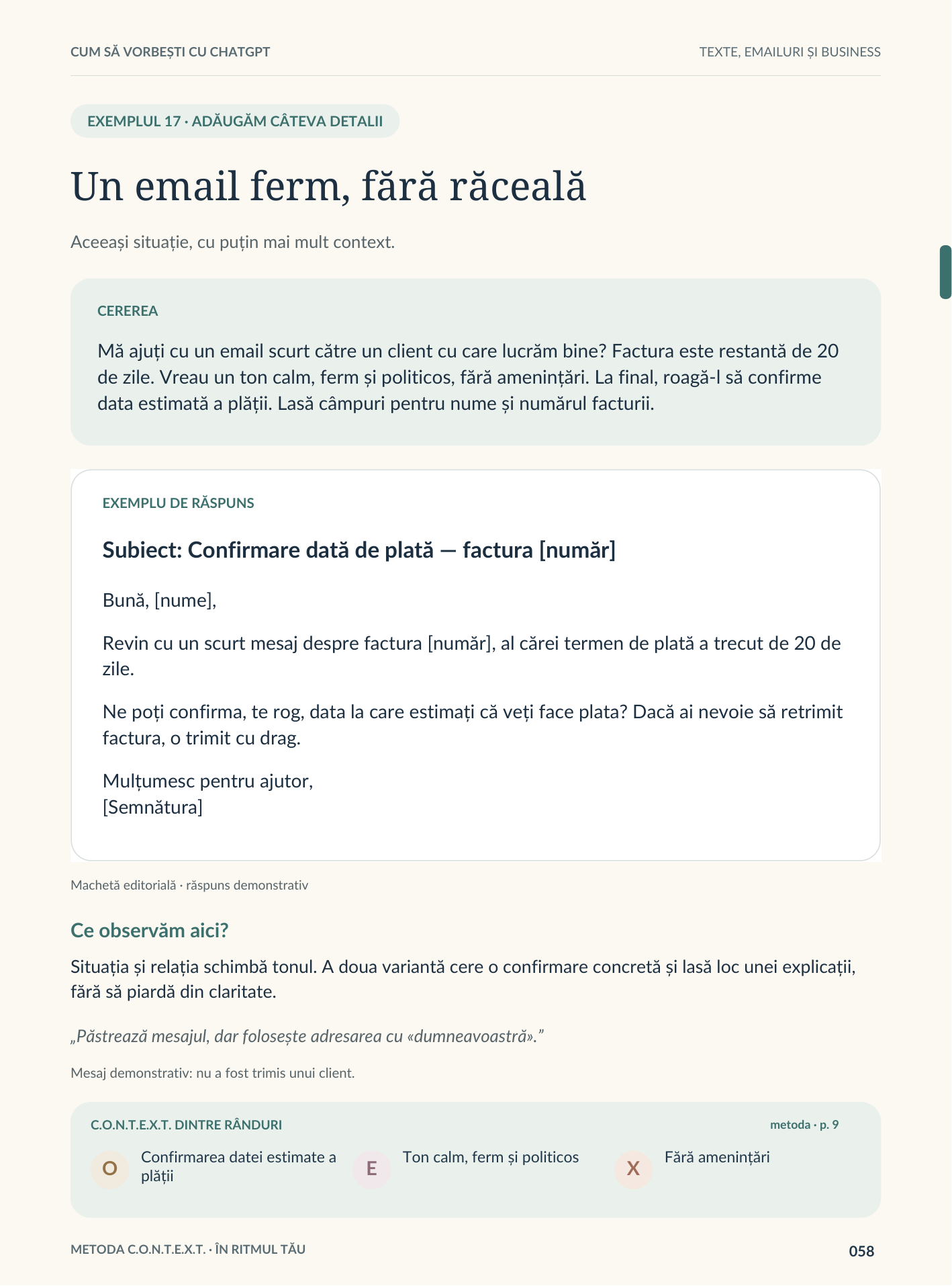 Miniatura celei de-a doua pagini a exemplului de email